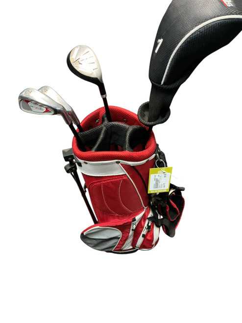 Vist Large View of Product Image Which is Used Powerbilt REZULTS Jr Package Set RH Red 4 Piece