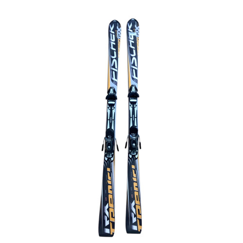 Vist Large View of Product Image Which is Used Fischer TREND Mens DH Ski/Binding White/Black/Yellow 170 cm