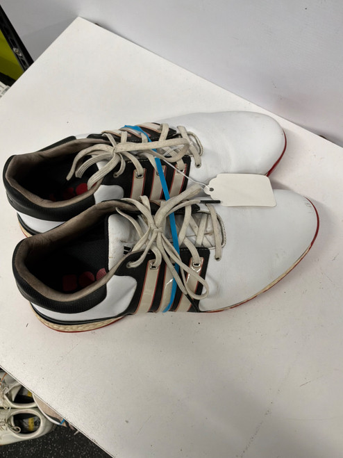 Vist Large View of Product Image Which is Used Adidas Mens Golf Shoes Red Senior 10.5