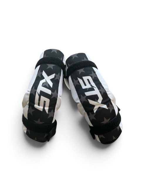 Vist Large View of Product Image Which is Used STX ARM GUARDS Lacrosse Arm Pads/Guards White MD