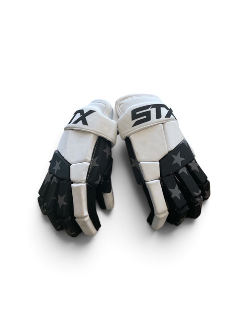 Vist Large View of Product Image Which is Used STX GLOVES Lacrosse Gloves Mens White MD