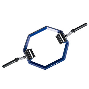 Vist Large View of Product Image Which is CAP Barbell Olympic Super Trap, Shrug, Deadlift Bar OB-92 Blue