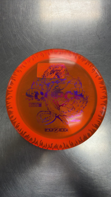 Vist Large View of Product Image Which is Used Discraft FUZED SCORCH SAMPLE LIMITED RUN Disc Golf Driver Orange