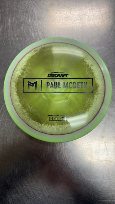 Vist Large View of Product Image Which is Used Discraft PAUL MCBETH PROTO DRIVER Disc Golf Driver Green