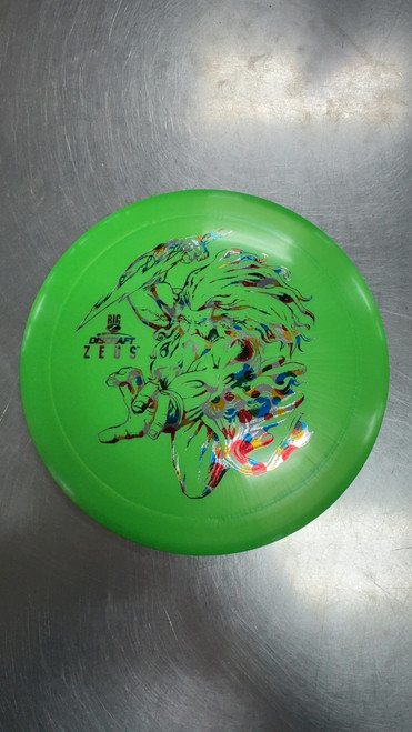 Vist Large View of Product Image Which is Used Discraft BIG Z ZEUS Disc Golf Driver Green