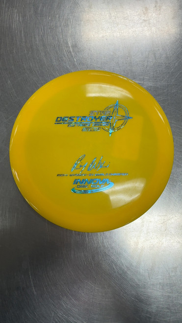 Vist Large View of Product Image Which is Used Innova STAR DESTROYER Disc Golf Driver Yellow