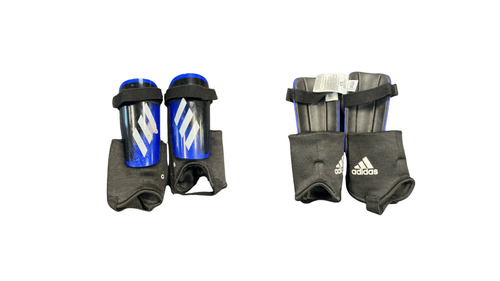 Vist Large View of Product Image Which is Used Adidas Soccer Shin Guards Youth Royal Blue SM