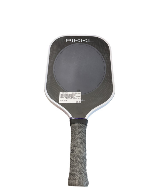 Vist Large View of Product Image Which is Used PIKKL VANTAGE PRO X Pickleball Racquet White