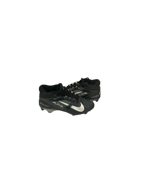Vist Large View of Product Image Which is Used Nike ALPHA MENACE 4 PRO Adult FB Cleats Black Senior 10
