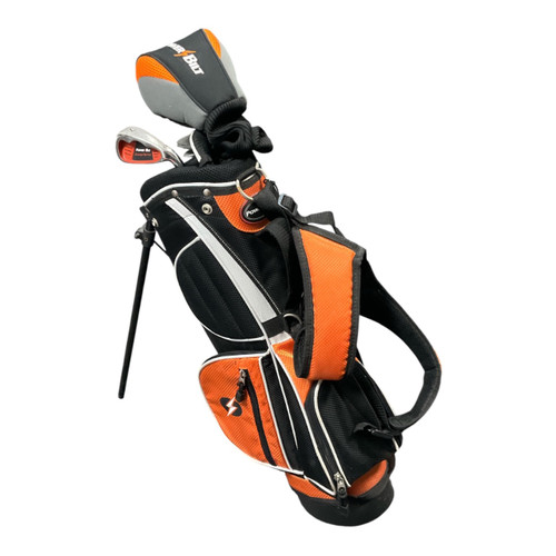 Vist Large View of Product Image Which is Used Powerbilt ORANGE SERIES 3PC + BAG Jr Package Set RH Orange 4 Piece