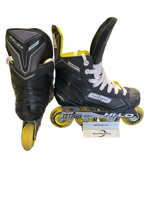 Vist Large View of Product Image Which is Used Bauer DART Junior Roller Quad Skates Black Junior 03