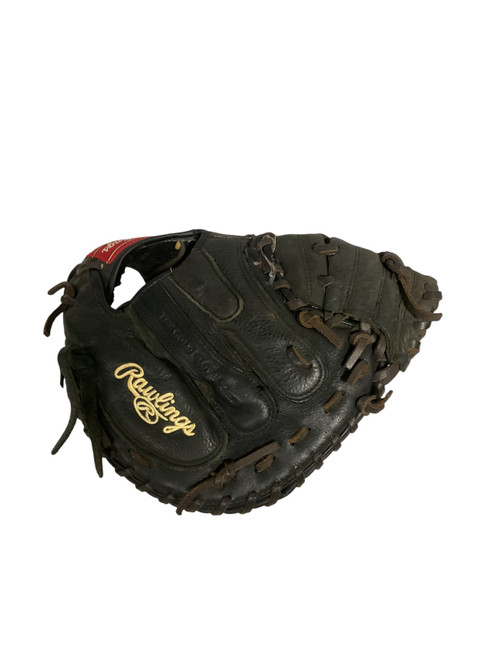 Vist Large View of Product Image Which is Used Rawlings PREMIUM SERIES BB/SB Catchers LH Throw Black 32 1/2"