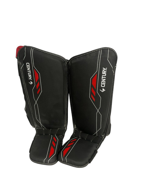 Vist Large View of Product Image Which is Used Century BRAVE SHIN GUARDS Martial Arts Shin Pads Black S/M