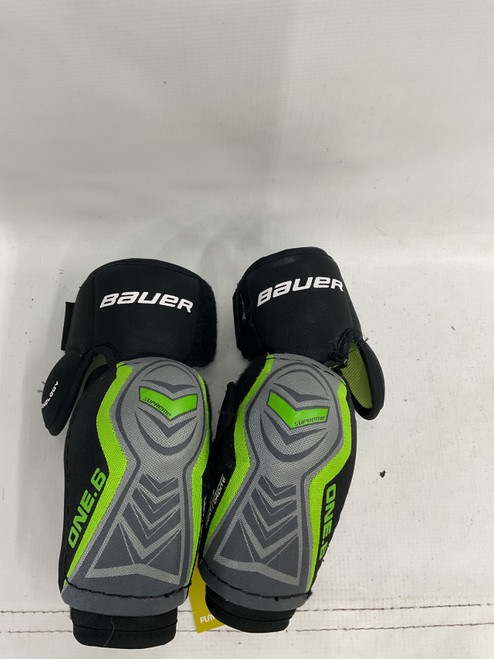 Vist Large View of Product Image Which is Used Bauer ONE.6 Junior Elbow Pads SM