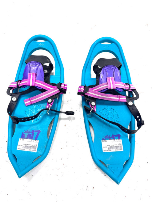 Vist Large View of Product Image Which is Used Atlas Snowshoes Boys Carolina Blue 17"