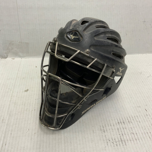 Vist Large View of Product Image Which is Used Mizuno SAMURAI 6 1/2 - 7 1/4 Catchers Helmet w/Mask Black One Size