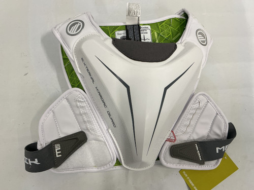 Vist Large View of Product Image Which is Used Maverik M5 SPEED Lacrosse Shoulder Pads White MD