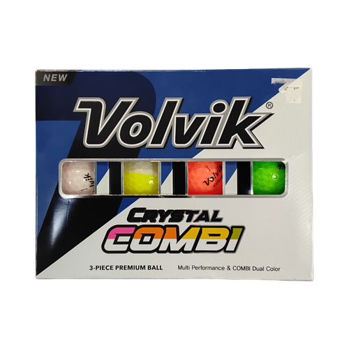 Vist Large View of Product Image Which is New Volvik CRYSTAL COMBI 12 Pack - Golf Balls