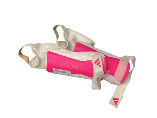 Vist Large View of Product Image Which is Used Adidas Soccer Shin Guards Junior Pink Junior