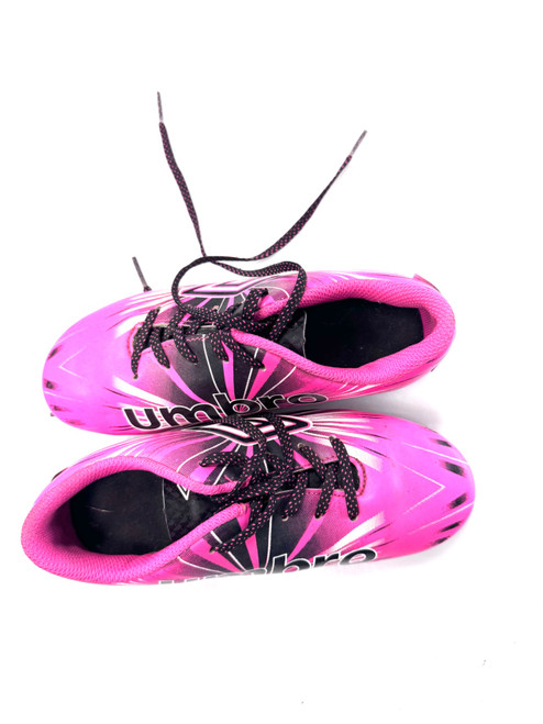 Vist Large View of Product Image Which is Used Umbro Soccer Cleats Pink Youth 13.0