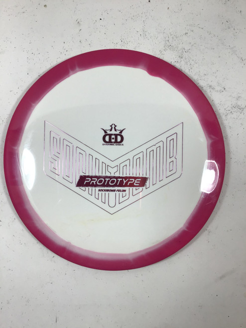 Vist Large View of Product Image Which is Used Dynamic Discs FUZION FELON Disc Golf Driver Pink 173g