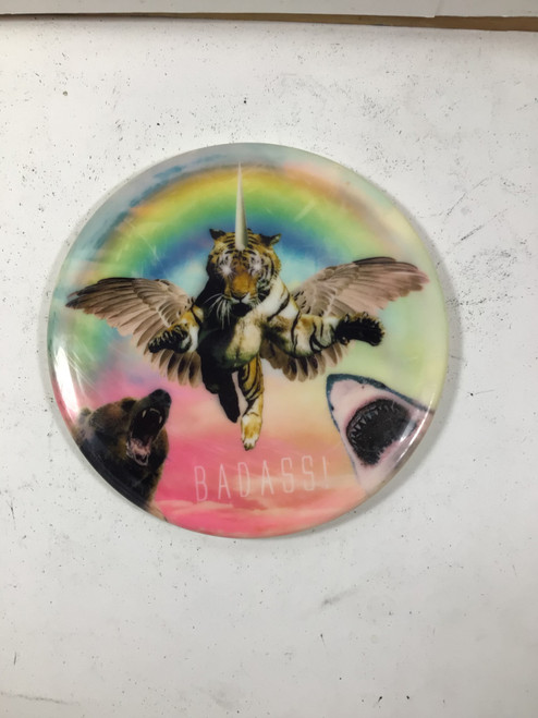 Vist Large View of Product Image Which is Used Dynamic Discs FUZION JUSTICE Disc Golf Mid Range Pink 174g