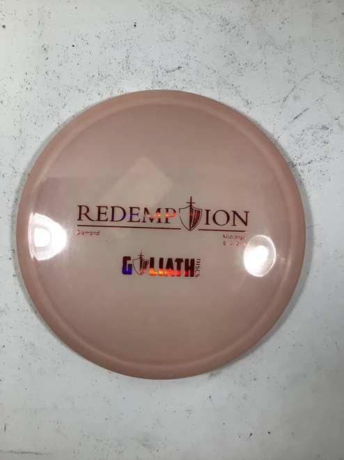 Vist Large View of Product Image Which is Used GOLIATH REDEMPTION Disc Golf Mid Range Pink 180g