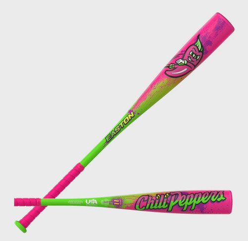 Vist Large View of Product Image Which is New 2027 Easton Cosmic Chili Peppers USA Baseball Bat Drop 11 31 inch