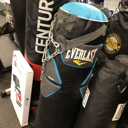 Vist Large View of Product Image Which is Used Everlast POWERSHOT 100LB HEAVY BAG Boxing Heavy Bag Black 100 lb