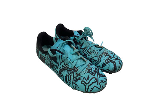Vist Large View of Product Image Which is Used Puma Soccer Cleats Teal Youth 13.0