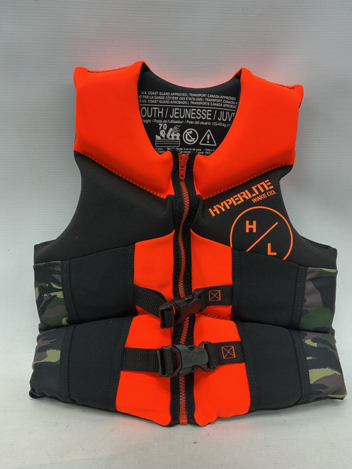 Vist Large View of Product Image Which is Used Hyperlite Intermediate PFD Orange Youth 50-90