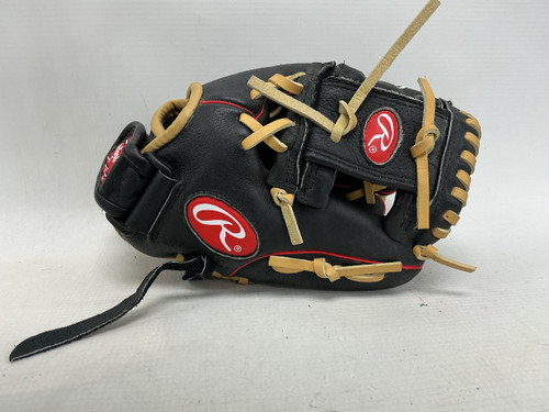 Vist Large View of Product Image Which is Used Rawlings HIGHLIGHT H1051B BB/SB Glove RH Throw Black 10 1/2"