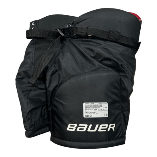 Vist Large View of Product Image Which is Used Bauer NSX PANTS YTH SM Youth Pant Black And Red SM