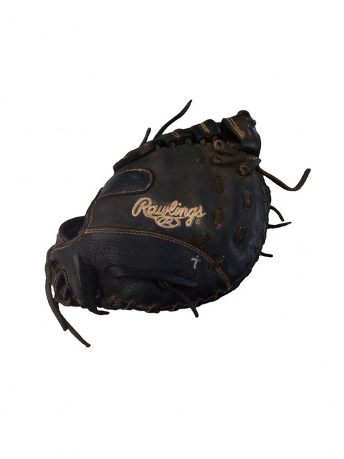 Vist Large View of Product Image Which is Used Rawlings RENEGADE BB/SB First Base LH Throw Black 11 1/2"