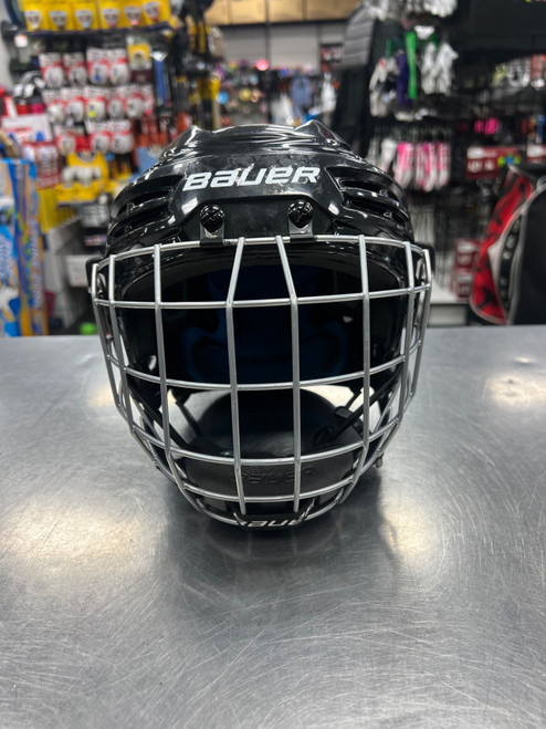 Vist Large View of Product Image Which is Used Bauer PRODIGY YTH Helmet Cage Combo Black XS