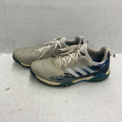Vist Large View of Product Image Which is Used Adidas Mens Golf Shoes White Senior 11