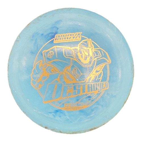Vist Large View of Product Image Which is Used Innova DESTROYER Disc Golf Driver Royal Blue