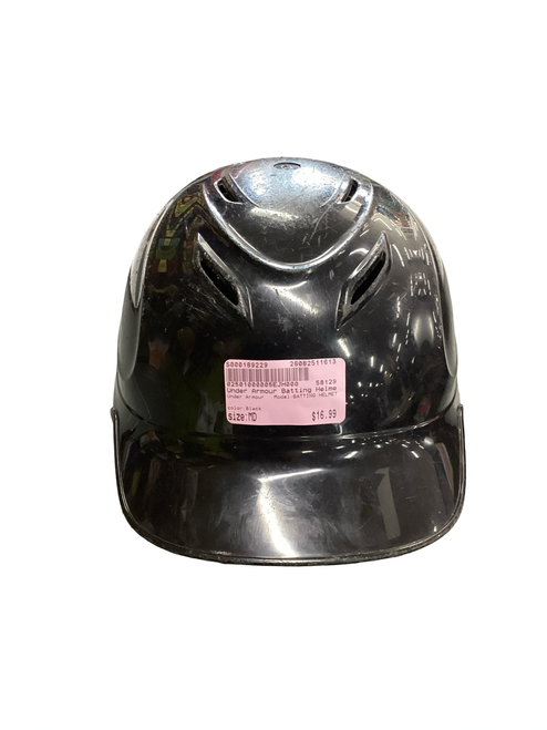 Vist Large View of Product Image Which is Used Under Armour BATTING HELMET Batting Helmet No Mask Black MD