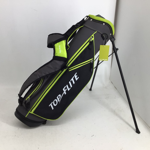 Vist Large View of Product Image Which is Used Top Flite JUNIOR 5-WAY STAND BAG Jr Stand Bag Neon Green