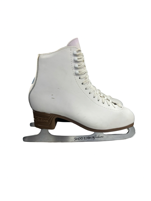 Vist Large View of Product Image Which is Used Jackson MYSTIQUE WomensFigure Skate White Senior 9.5