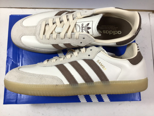 Vist Large View of Product Image Which is NEW Adidas SAMBA OG Soccer Indoor Shoes White And Grey Senior 10.5