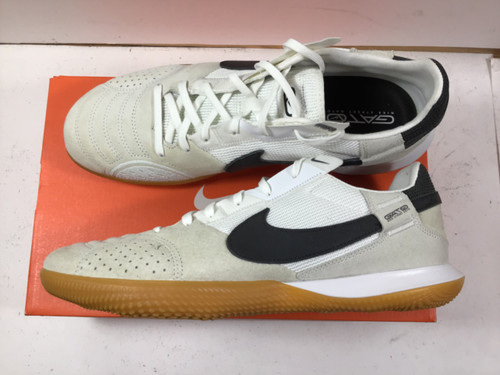 Vist Large View of Product Image Which is NEW Nike STREETGATO Soccer Indoor Shoes White And Green Senior 10.5
