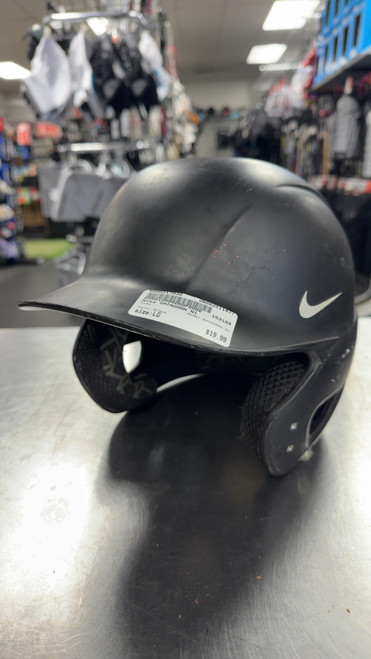 Vist Large View of Product Image Which is Used Nike SWINGMAN N1 Batting Helmet No Mask Black LG