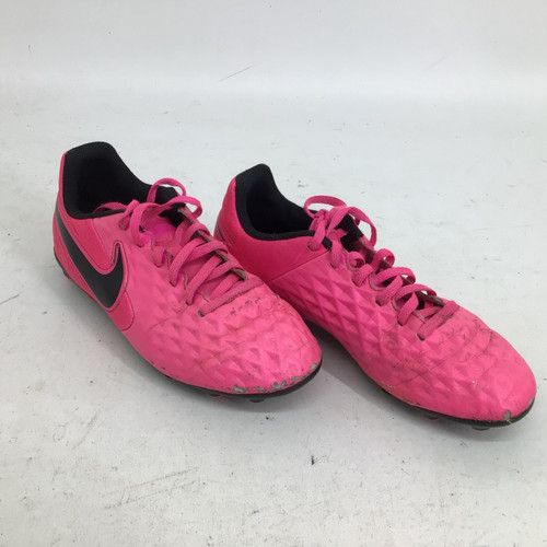 Vist Large View of Product Image Which is Used Nike TIEMPO LEGEND 8 JR 4.5 SOCCER CLEAT Soccer Cleats Pink Junior 04.5