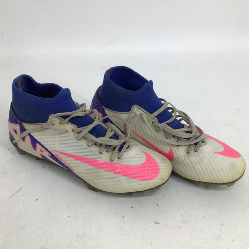 Vist Large View of Product Image Which is Used Nike MERCURIAL SUPERFLY 9 SR 6.0 SOCCER CLEAT Soccer Cleats White Senior 6