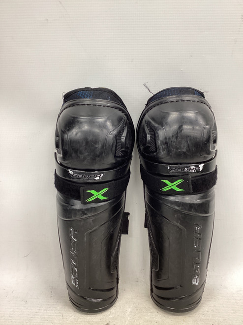 Vist Large View of Product Image Which is Used Bauer X SHINGUARDS Junior Shin Guards Black 11"
