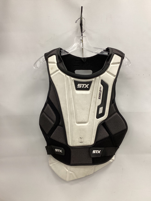 Vist Large View of Product Image Which is Used STX SHIELD 600 Lacrosse Goalie Shoulder Pads White MD