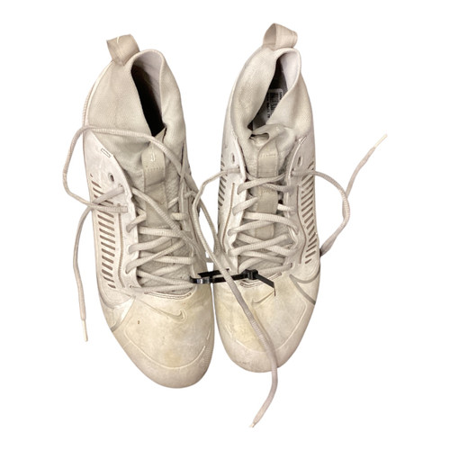 Vist Large View of Product Image Which is Used Nike Adult FB Cleats White Senior 10.5