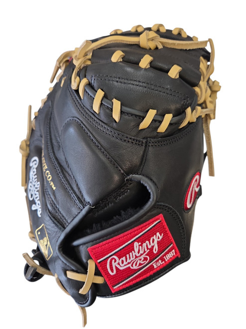 Vist Large View of Product Image Which is Used Rawlings R9 BB/SB Catchers RH Throw Black 32"