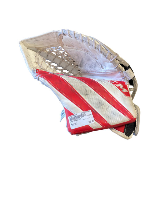 Vist Large View of Product Image Which is Used CCM EFLEX 5.5 Youth Goalie Catcher White